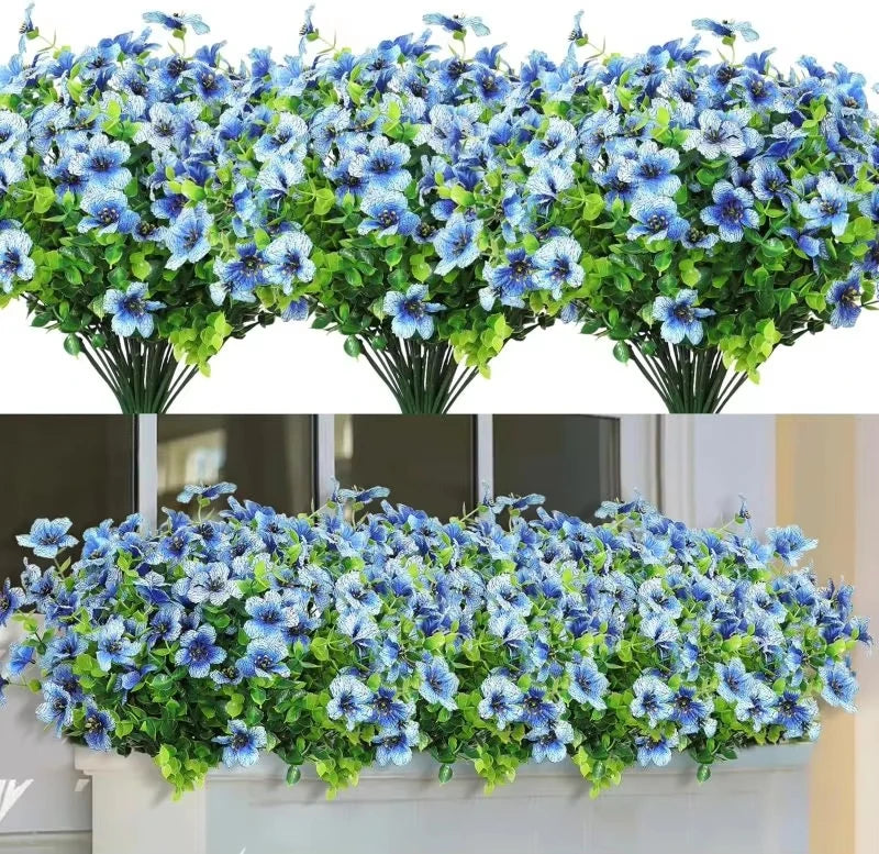 plantes artificielles multicolores fleurs simples modernes decoration exterieure couronne mariage chambre maison festival