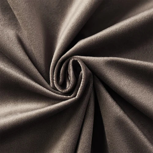 tissu velours polyester largeur 155cm couleurs vert beige rose bleu jaune uni opaque moderne