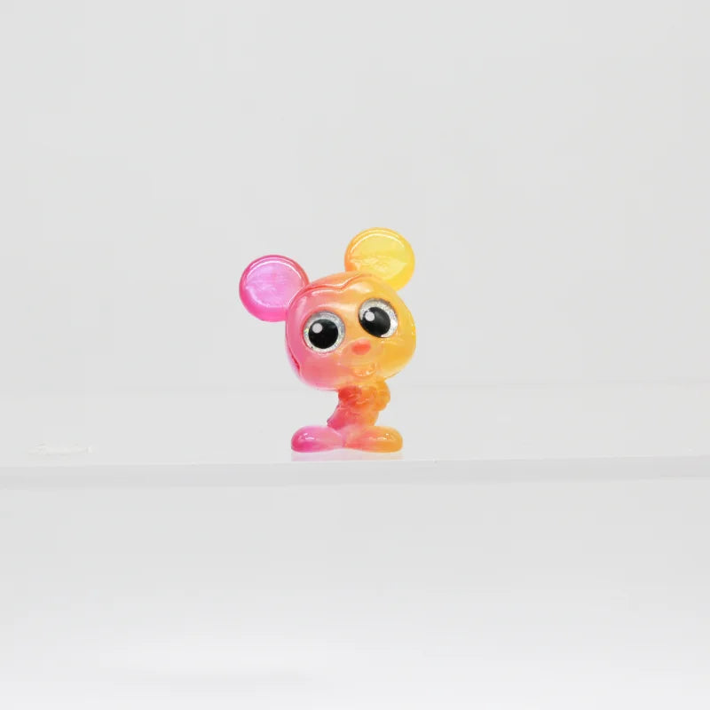 figurines animales transparentes couleur cartoon collectionnable occasionnellement défauts variées dimensions echangibles