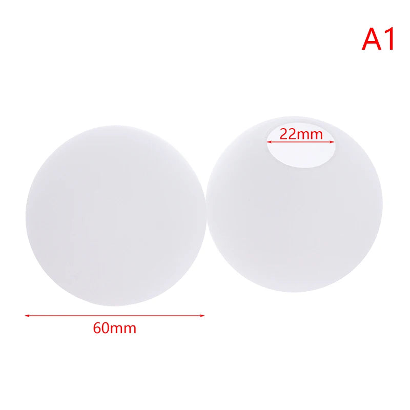 abat jour moderne boule table blanc opac transparent verre base bois câble électrique table