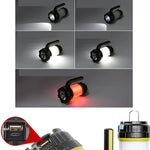 lampe led rechargeable usb camping randonnée modes robuste outdoor emergency flashlight