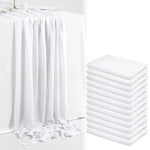 serviettes table uni moderne bleu clair vert pastel blanc rouge foncé rose pâle party