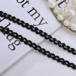 bracelet dorées noir blanc classique décoration mariage 10cm polyestère écologique