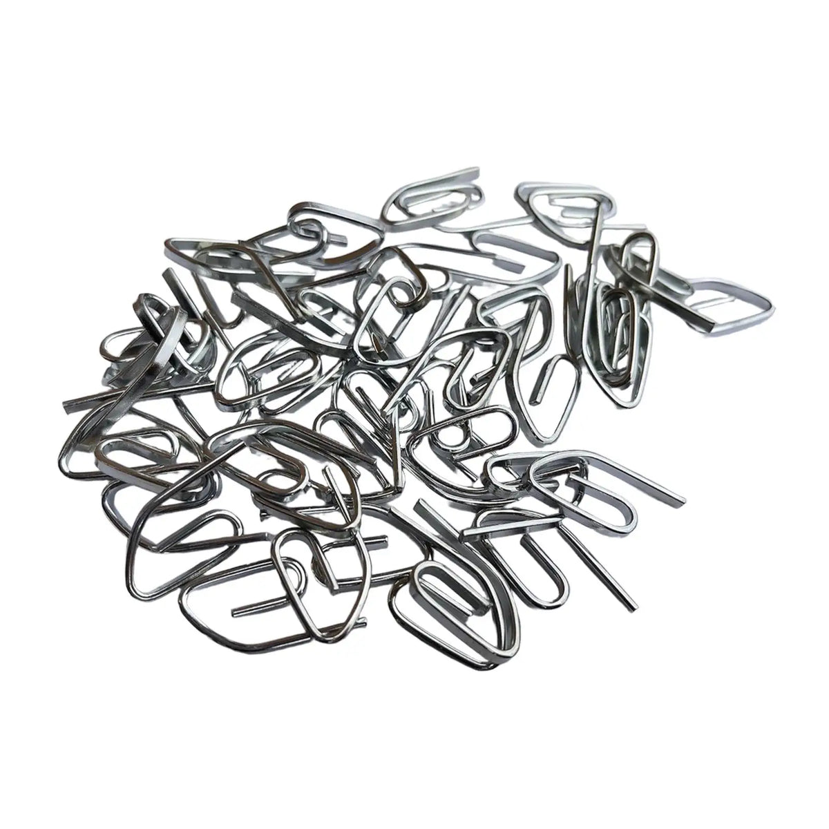 clips papier argentés modernes suspension facile installer 50pcs métal résistants