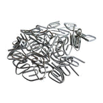 clips papier argentés modernes suspension facile installer 50pcs métal résistants
