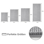 tapis bain microfibre gris clair moderne antidérapant absorbant large salon chambre