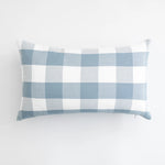 taies d'oreiller bleu clair plaid carreaux moderne polyester 30x50 45x45 cm coussins décoratifs