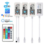 contrôleur led wifi rgbw adhésif moderne télécommande ir qr code blanc technologie bluetooth