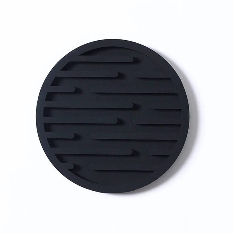 coasters perforés silicone moderne antidérapants diverses couleurs domestiques