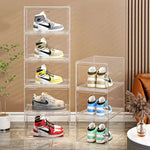 boîtes rangement chaussures transparentes pliables modernes respectueux environnement