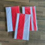 nappe jetable rouge blanche rayée fête anniversaire mariage noël simple moderne anti poussière