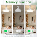 ventilateur moderne lampe led télécommande variateur vitesse luminosité blanc fixations vis