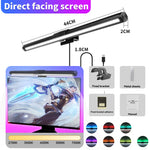 lampe écran incurvé rgb backlight clip moderne noir usb alimentation