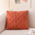 coussin siège carré beige motif doux confortable amovible lavable 45x45cm
