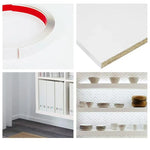 ruban adhésif décoratif pvc 3m 5m rayures horizontales moderne couleur marron foncé blanc beigeclair