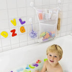 Sac rangement bain maille fine blanc succion moderne jouets bain shampooing savon brosse