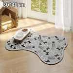 tapis sol chien chat imperméable antidérapant séchage rapide motif pattes