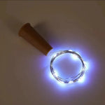 lumières led bouteilles multicolore fil cuivre transparents blanc chaud fête noël