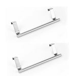 porte serviettes mural acier inoxydable argenté bleu marine gris clair moderne minimaliste clips métal
