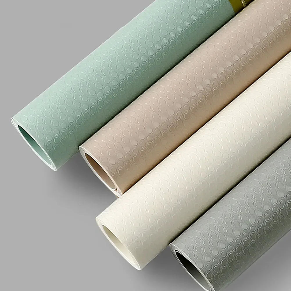 tapis placard imperméable adhésif texture points moderne vert clair gris blanc tapis anti dérapant