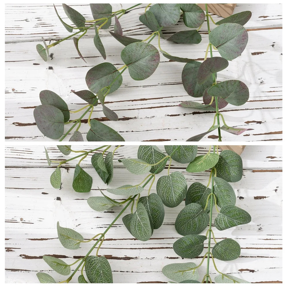 branche artificielle eucalyptus feuilles vertes naturel minimaliste deco intérieur 68cm