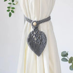 rubans macramé franges boho artisanal jaune beige blanc gris decoration intérieure bohème