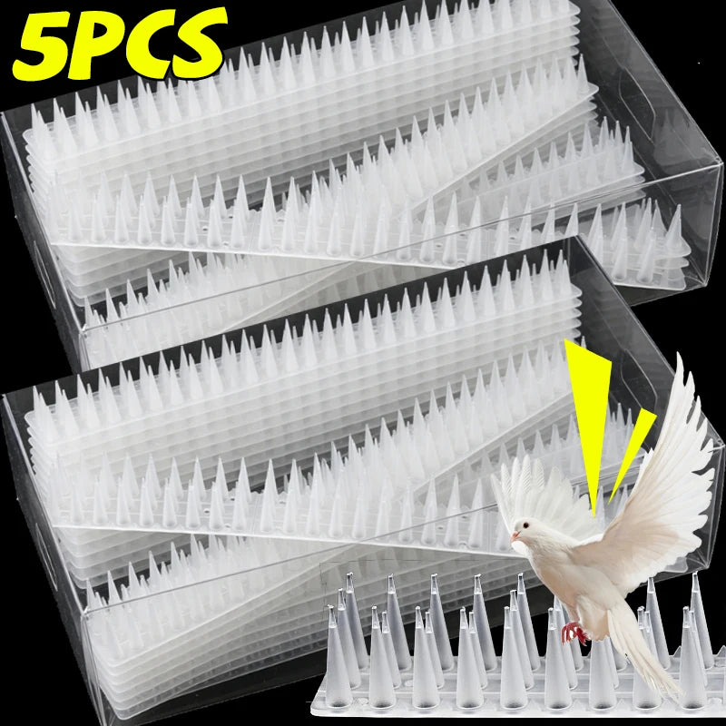 anti oiseaux pointes coniques protection jardin blanc noir moderneextérieur sécurité avifaune