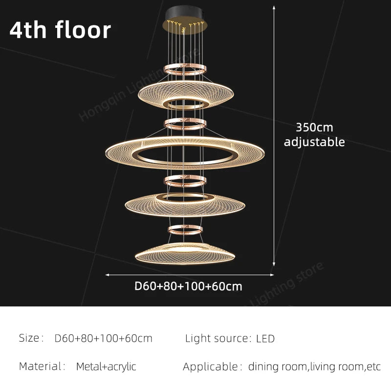 suspension lumineuse moderne doré grille mailles 60cm 80cm 100cm chambre salonhôtel