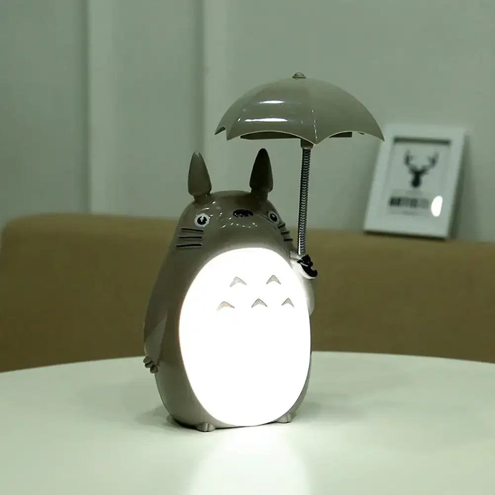 veilleuse table led totoro gris moderne rechargeable usb enfant chambre decor
