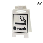 plaque signalisation humour clips texte imprimé travailler moderne blanc rouge