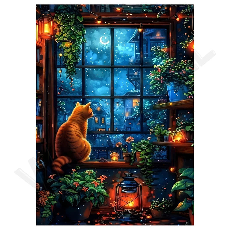 kit peinture diamant mosaïque 5d tableau scènes romantiques réaliste 30x40 cm accessoires