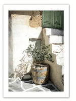 toile d'art classique minimaliste paysages urbains vert blanc beige abstraits sans cadre rectangle vertical