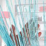 rideau romain moderne polyester coton or bleu argenté salon chambre