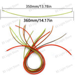 ruban led flexible lumineux décoration intérieure clips fixation couleur orange blanc rouge