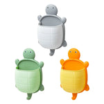rangement tortue adhésif gris vert orange mignon moderne brosse lunettes télécommande maquillage cuillère spatule