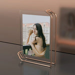 cadre photo moderne or transparent clips photo a4 minimaliste affichage menu listes prix