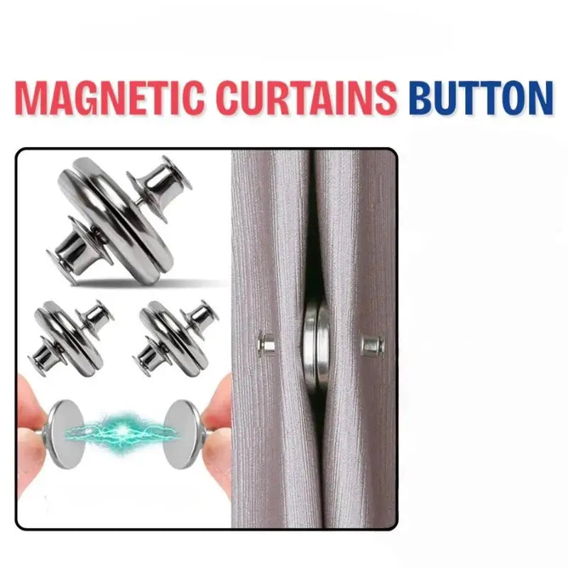 clips magnétiques rideaux argenté moderne adhésifs réglables pvc accessoire fenêtre fixations