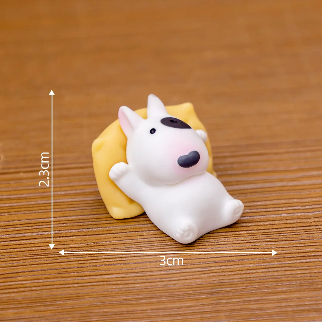 figurines cartoon mignon figurine bulldog oreiller cochon chapeau voiture tableau bord