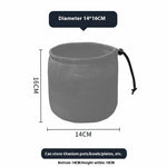 sac cordons noir maille pratique rangement camping cuisine pique nique barbecue vaisselle portatif organizer