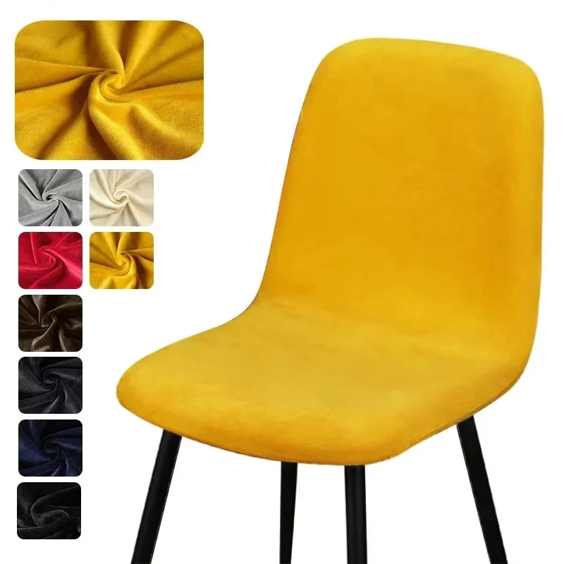 housse chaise velours moderne jaune unie chaise mariage banquet plage
