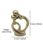 figurines decoratives bronze doré abstrait moderne minimalistes ornement decoration maison
