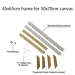 cadre mural bois moderne marbre doré clips adhésifs multiple tailles