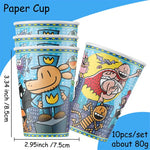 Assiette en papier motif chien homme pour fête d'anniversaire