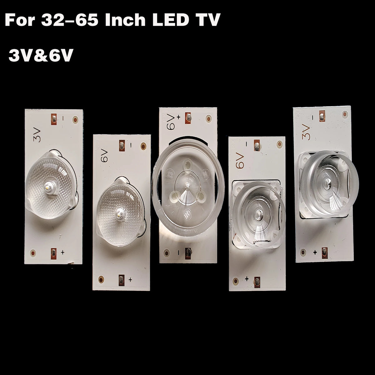 lentilles led blanc transparentes modernes 3v 6v grandes carrées simples maintenance télévisions