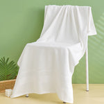 serviettes bain coton rose clair blanc bleu marine rayures horizontales classiques 70x140cm 34x74cm