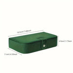 boîte bijoux simili cuir noir vert moderne organisation bijoux colliers bagues boucles doreilles cadeau