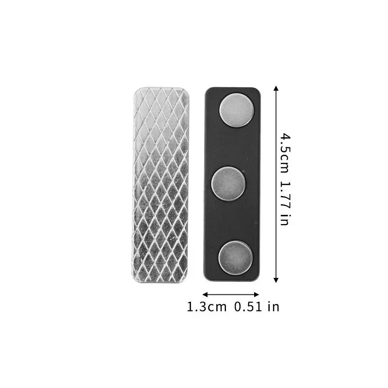 clips rideau magnétiques adhésifs noir blanc grille métallique pvc modernes sécurisés praticiens pairs