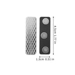 clips rideau magnétiques adhésifs noir blanc grille métallique pvc modernes sécurisés praticiens pairs