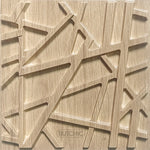 panneaux murals 3d texturés bois adhésifs modernes beige clair 30x30cm 10 pièces decoration interieur