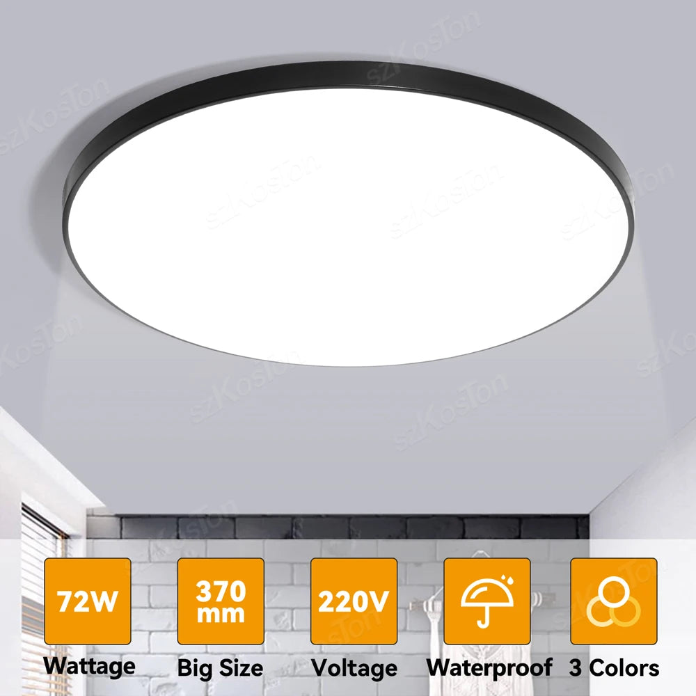 lampe led blanc moderne interrupteur télécommande 230mm 270mm 370mm